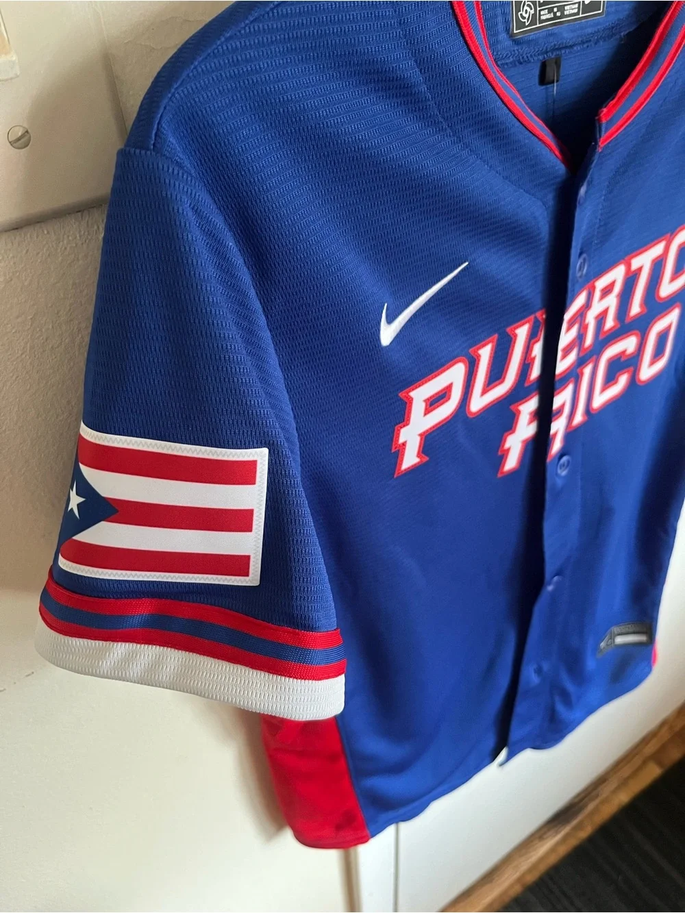 Puerto Rico Nike WBC youth baseball jersey M 10/12